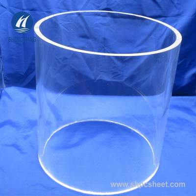 PMMA Plexiglass कास्ट ऐक्रेलिक ट्यूब पारदर्शी 100 मिमी एंटीवियर