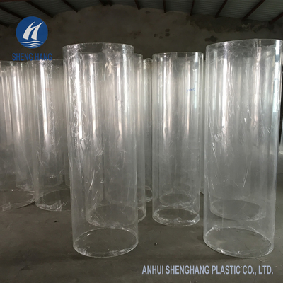 PMMA Plexiglass कास्ट ऐक्रेलिक ट्यूब पारदर्शी 100 मिमी एंटीवियर