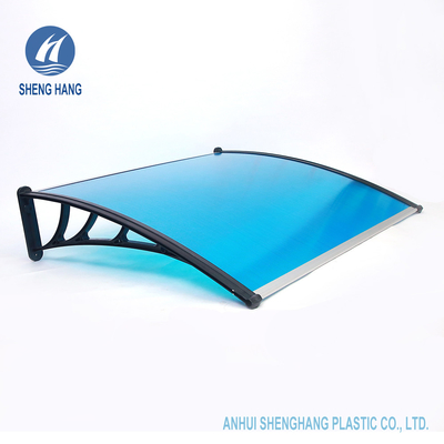आउटडोर दरवाजा खिड़की पॉली कार्बोनेट प्लास्टिक Awnings अग्निरोधक ISO9001 1500mm