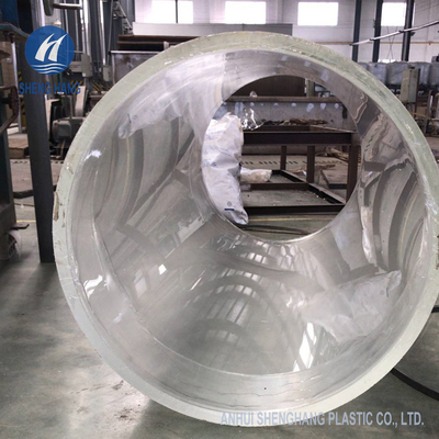 नॉनटॉक्सिक बेलनाकार कास्ट ऐक्रेलिक ट्यूब OD800mm 1.18g / Cm3 एंटी करप्शन