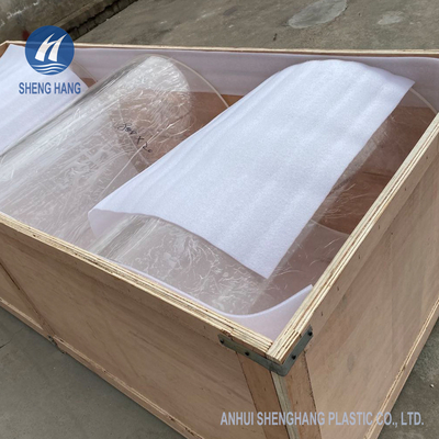 नॉनटॉक्सिक बेलनाकार कास्ट ऐक्रेलिक ट्यूब OD800mm 1.18g / Cm3 एंटी करप्शन